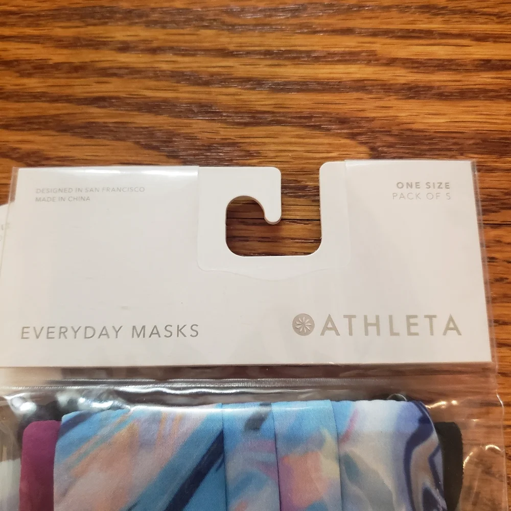 NWT Athleta Everyday Face Masks Pack of 5